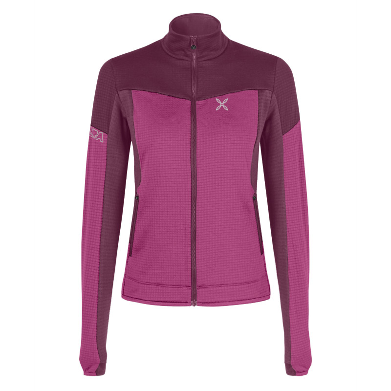 Dámska mikina Montura STRETCH MIND 2 MAGLIA  - tmavo ružová