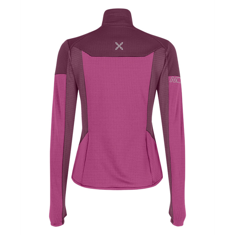 Dámska mikina Montura STRETCH MIND 2 MAGLIA  - tmavo ružová