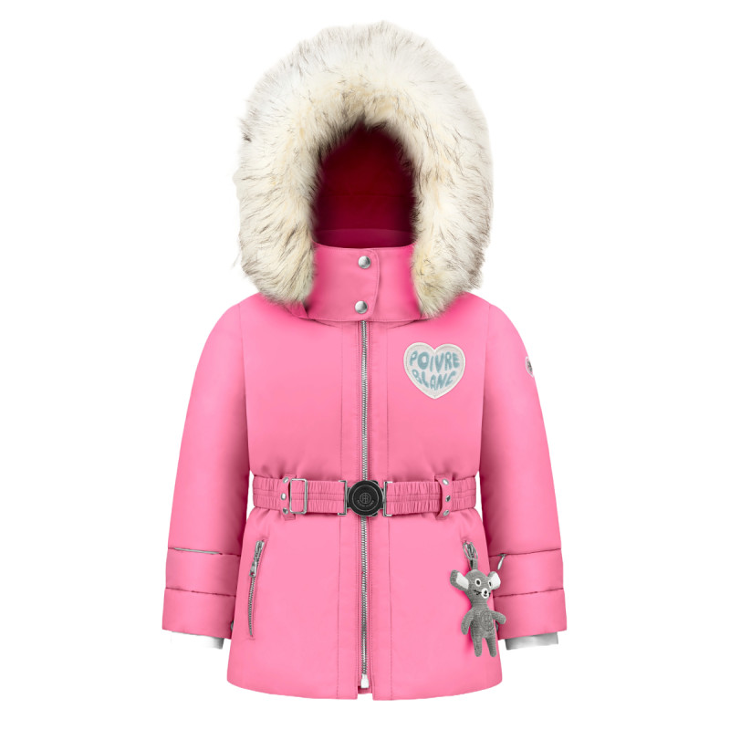 Dívčí lyžařská bunda Poivre Blanc W24-1201-BBGL/A  - světle růžová