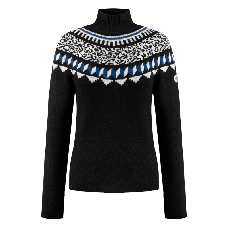 Dámsky sveter Poivre Blanc W24-3551-WO KNIT  - čierna