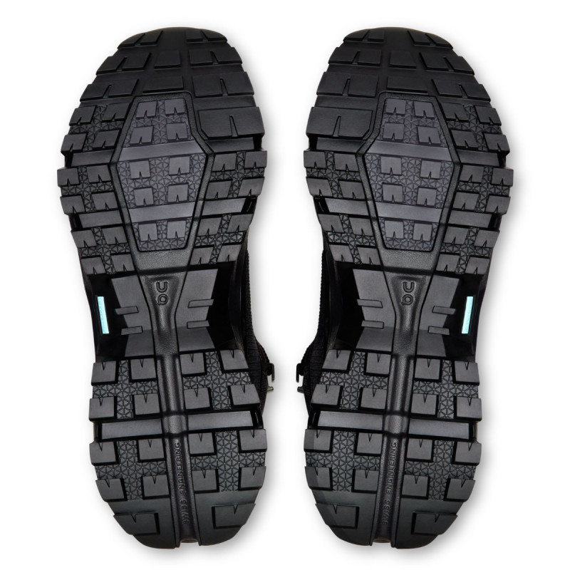 Dámske turistické členkové topánky On CLOUDROCK MID WATERPROOF  - čierna