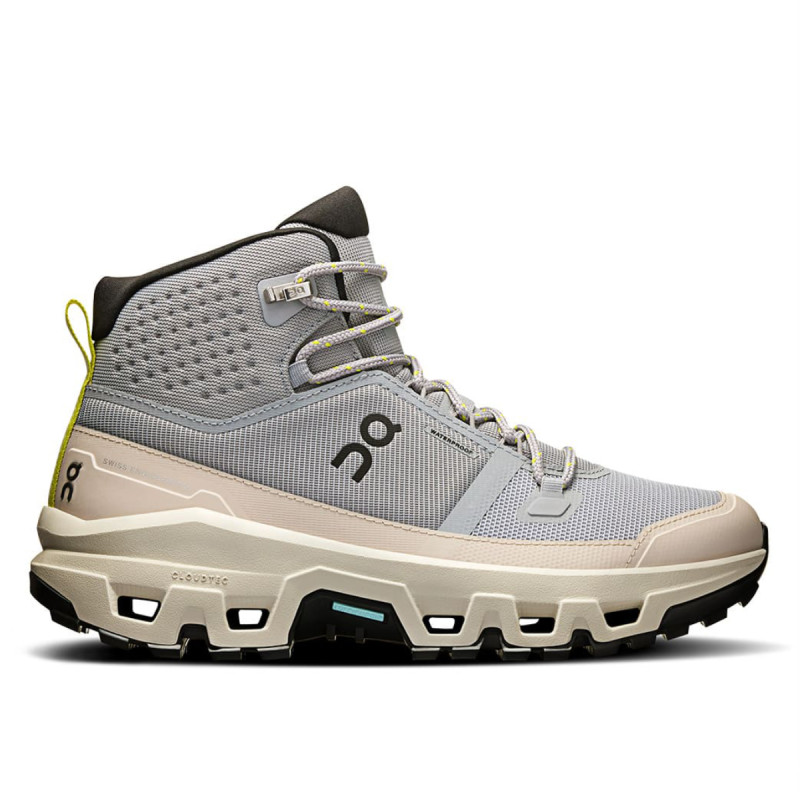 Dámske turistické členkové topánky On CLOUDROCK MID WATERPROOF  - svetlo modrá