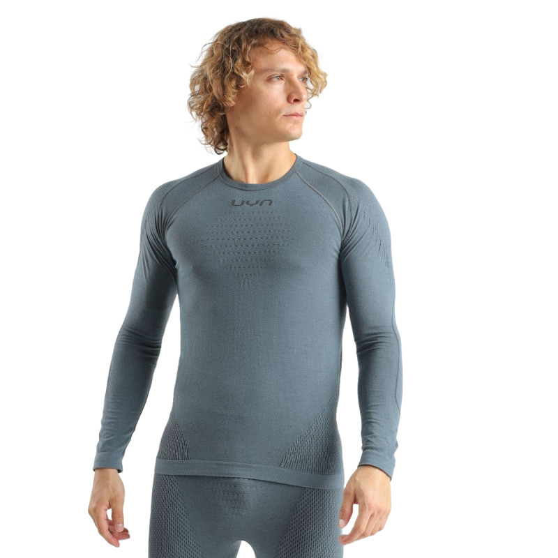 Pánské funkční tričko UYN EVOLUTYON BIOTECH SHIRT LONG S  - světle šedá