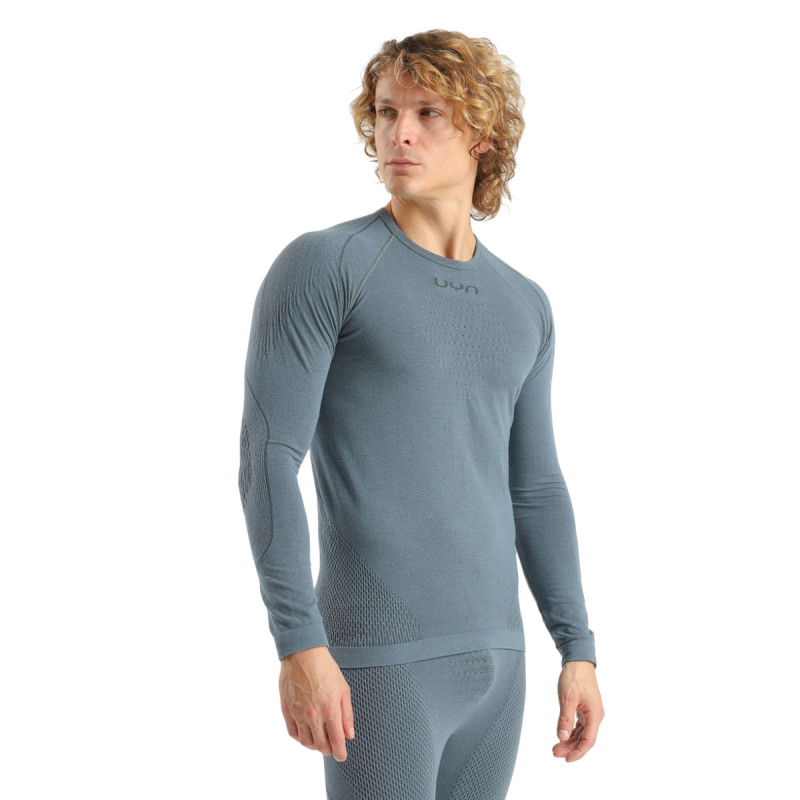 Pánské funkční tričko UYN EVOLUTYON BIOTECH SHIRT LONG S  - světle šedá