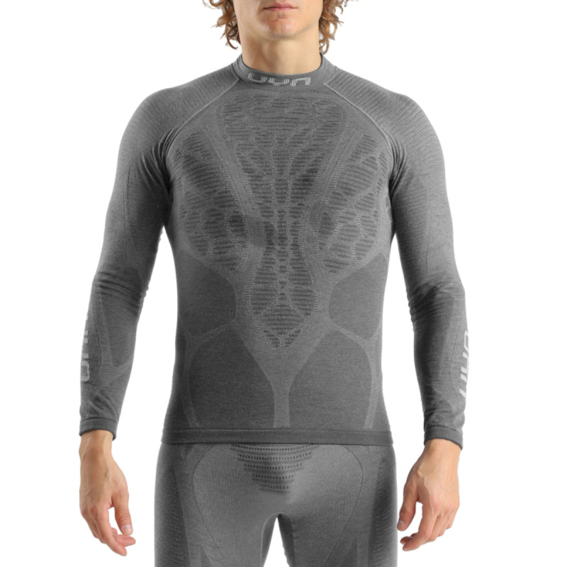 Pánské funkční tričko UYN ELEVATYON BIOMORPH UW SHIRT LONG SL TURTLE NECK  - šedá
