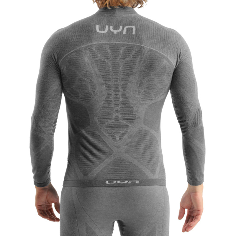 Pánské funkční tričko UYN ELEVATYON BIOMORPH UW SHIRT LONG SL TURTLE NECK  - šedá