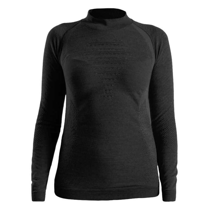 Dámske funkčné tričko UYN FUSYON BIOTECH UW SHIRT LG SLTURTLE NECK  - čierna