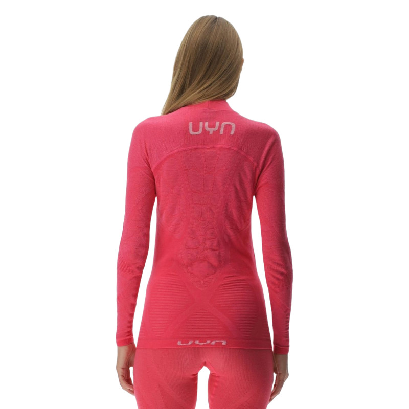 Dámske funkčné tričko UYN ELEVATYON BIOMORPH UW SHIRT LONG SL TURTLE NECK  - ružová