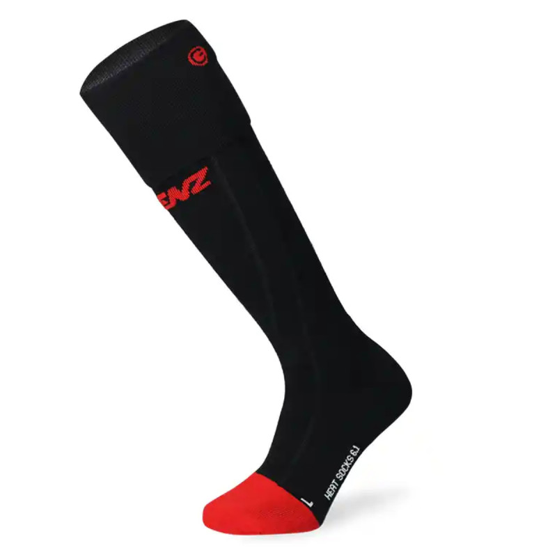Vyhřívané ponožky Lenz 6.1 TOE CAP MERINO COMPRESSION  - černá