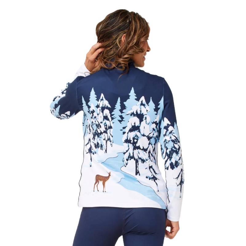 Dámska mikina Krimson Klover WHITEOUT  - tmavo modrá