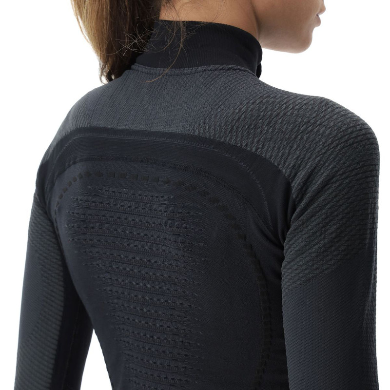 Dámske funkčné tričko UYN AMBITYON UW SHIRT LG SL ZIP  - čierna