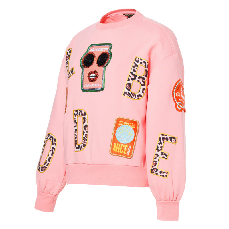 Dámská mikina Goldbergh PISCINE  - světle růžová