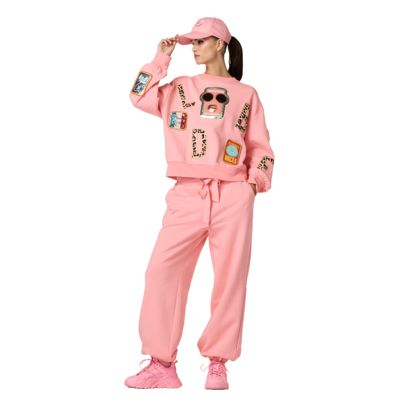 Dámská mikina Goldbergh PISCINE  - světle růžová