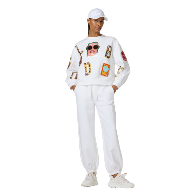 Dámska mikina Goldbergh PISCINE  - biela