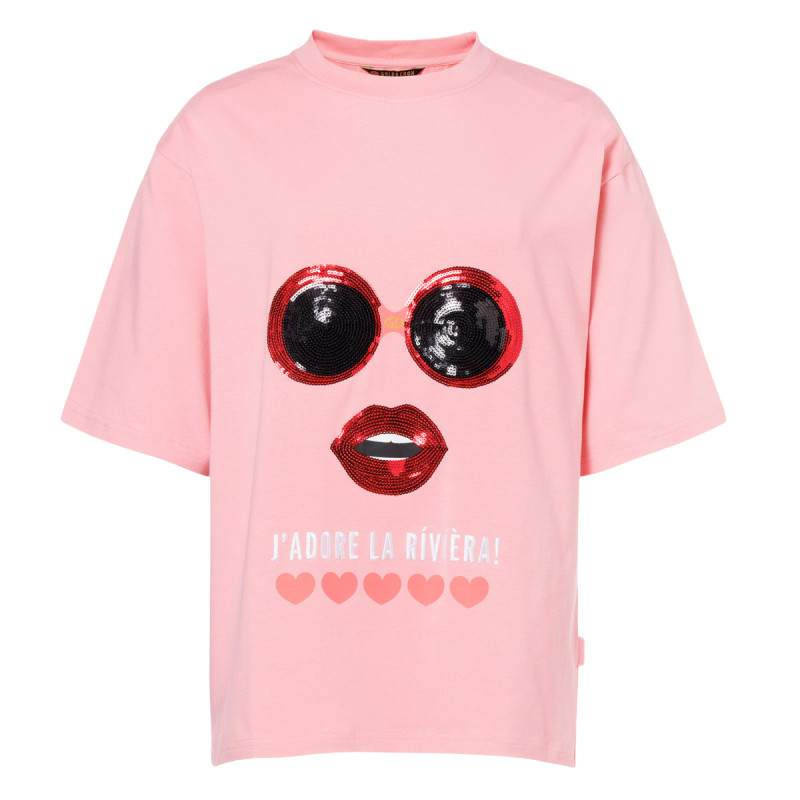 Dámské tričko Goldbergh SOLEIL  - světle růžová