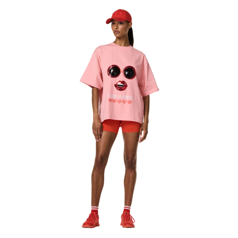 Dámské tričko Goldbergh SOLEIL  - světle růžová