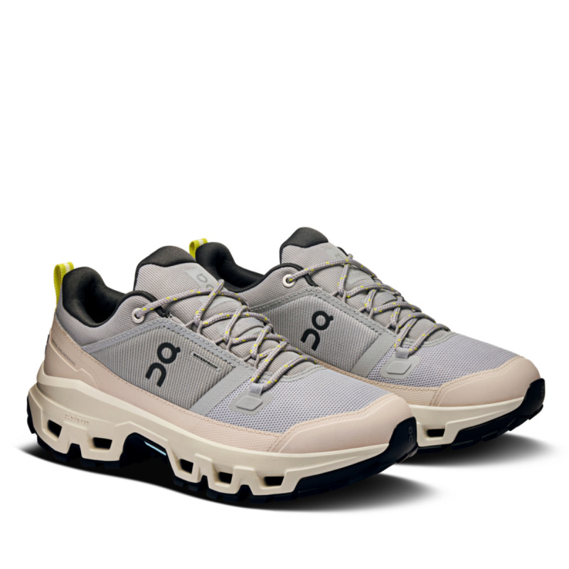 Dámské turistické boty On CLOUDROCK LOW WATERPROOF  - světle šedá