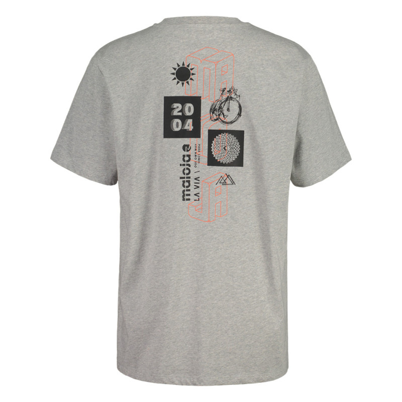 Pánske tričko Maloja GAITOM.  - šedá