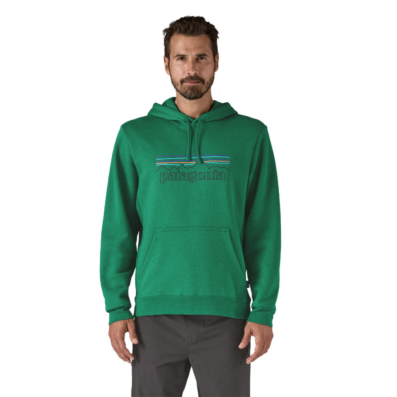 Pánska mikina Patagonia P-6 LOGO UPRISAL HOODY  - zelená
