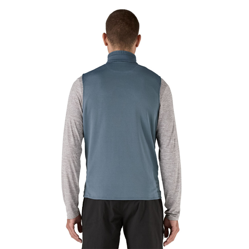 Pánska vesta Patagonia R1 FLEECE VEST  - svetlo modrá