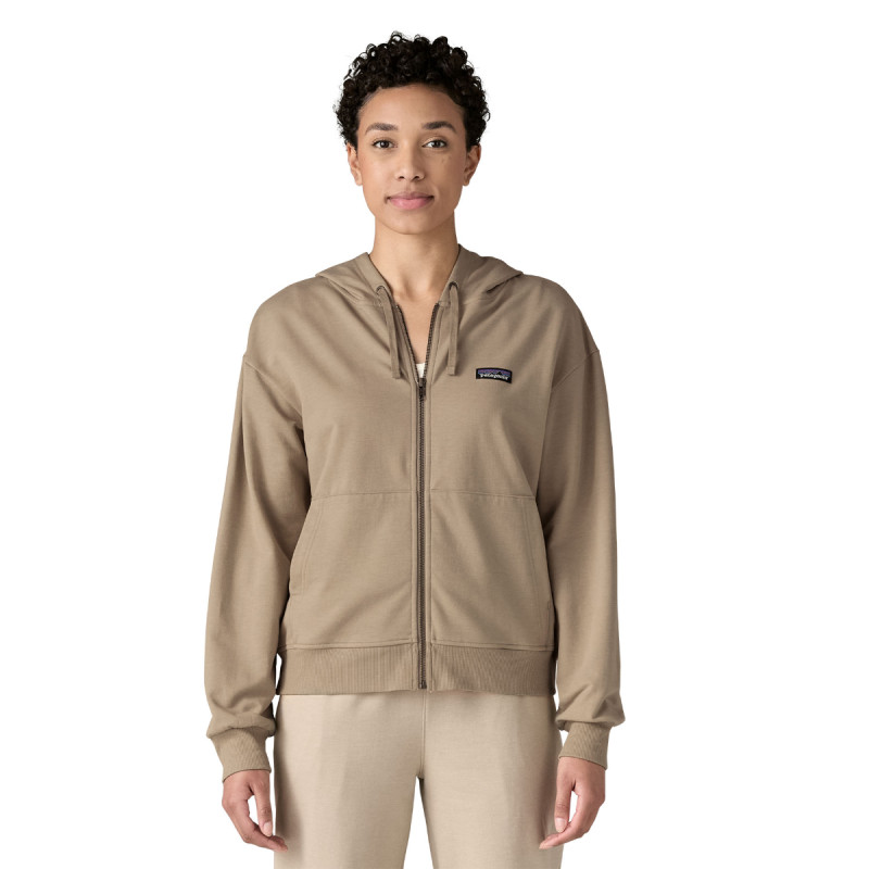 Dámska mikina Patagonia AHNYA FULL-ZIP HOODY  - svetlo hnedá