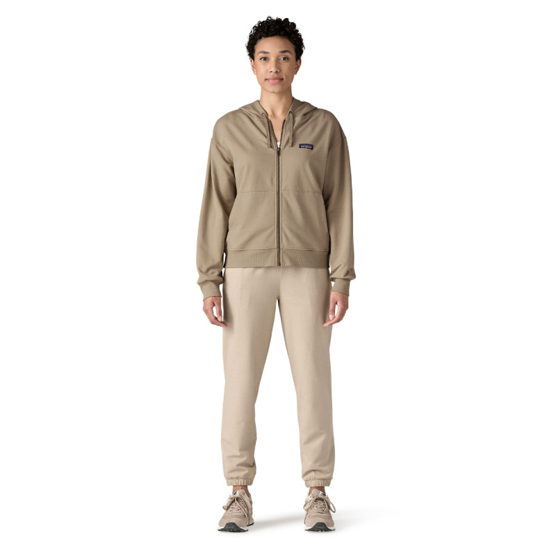 Dámska mikina Patagonia AHNYA FULL-ZIP HOODY  - svetlo hnedá