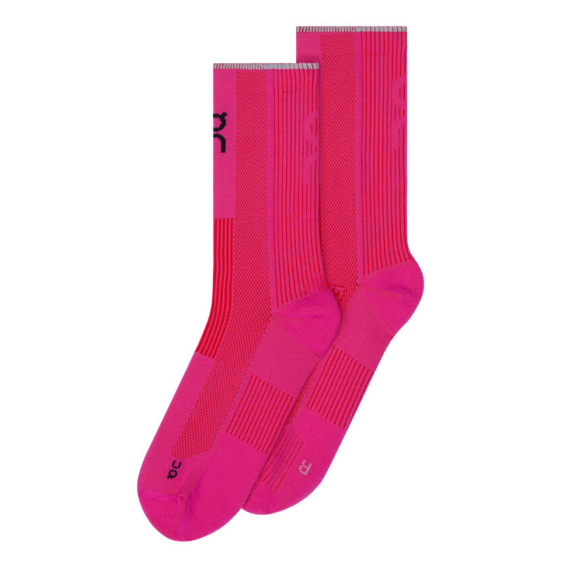 Bežecké ponožky On PERFORMANCE RUN SOCK HIGH  - tmavo ružová