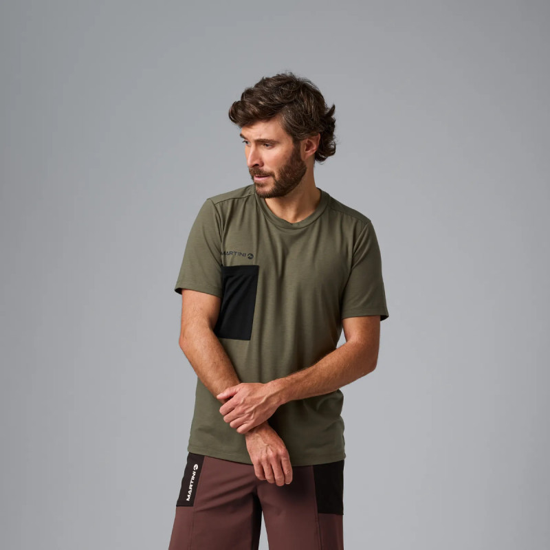 Pánské funkční tričko Martini Sportswear HILLCLIMB  - světle hnědá