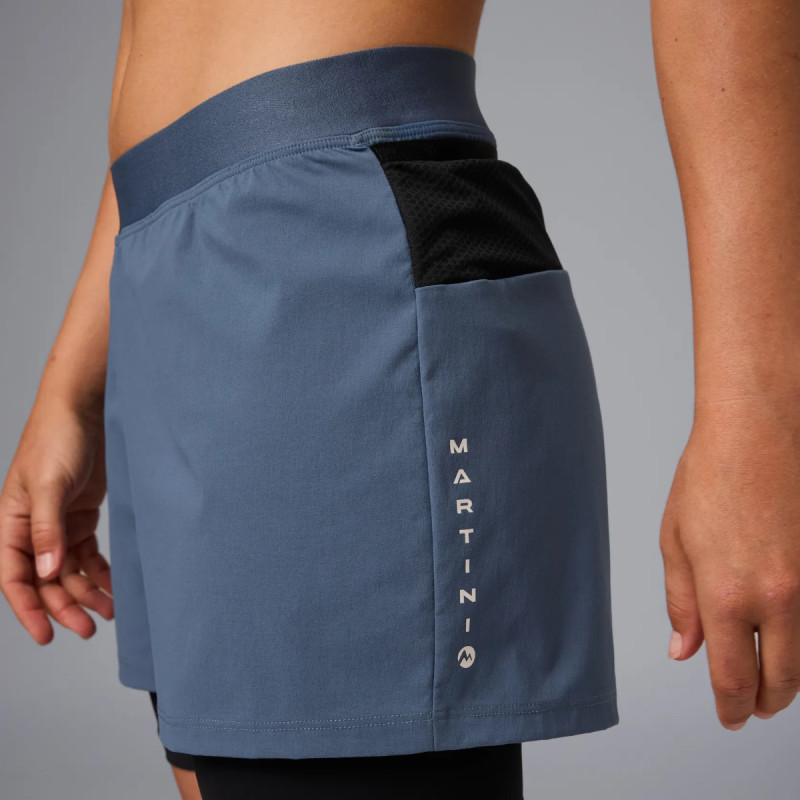 Dámske kraťasy Martini Sportswear PACEMAKER 2IN1  - modrá