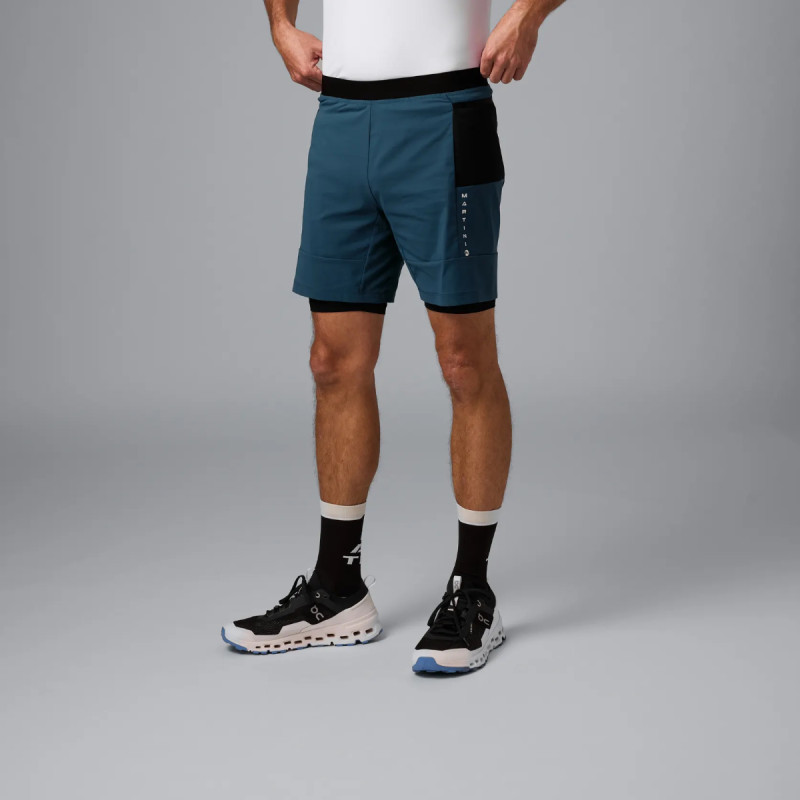 Pánské kraťasy Martini Sportswear PACEMAKER 2IN1  - černá