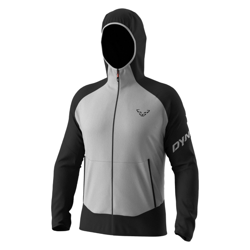 Pánská turistické mikina Dynafit TRANSALPER LIGHT POLARTEC HOODED JACKET  - světle šedá