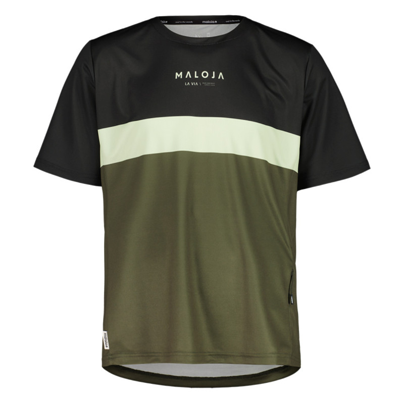 Pánsky cyklistický dres Maloja BARETTIM.  - khaki