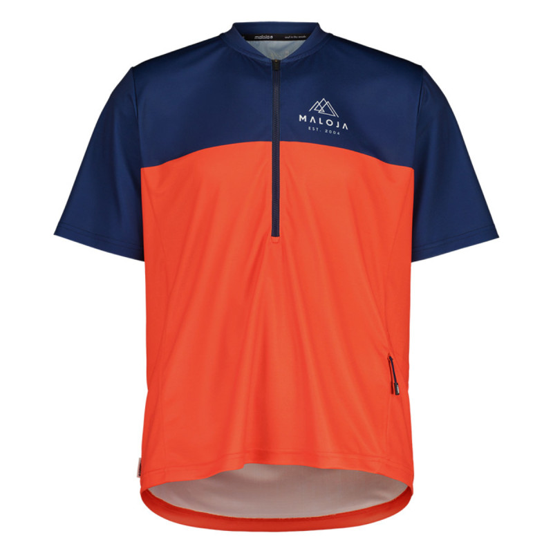 Pánsky cyklistický dres Maloja BARETTIM. ALL MOUNTAIN 1/2  - červená