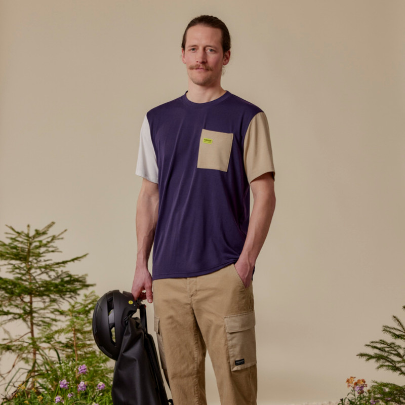 Pánske funkčné tričko Maloja MALIGNEM.  - tmavo fialová