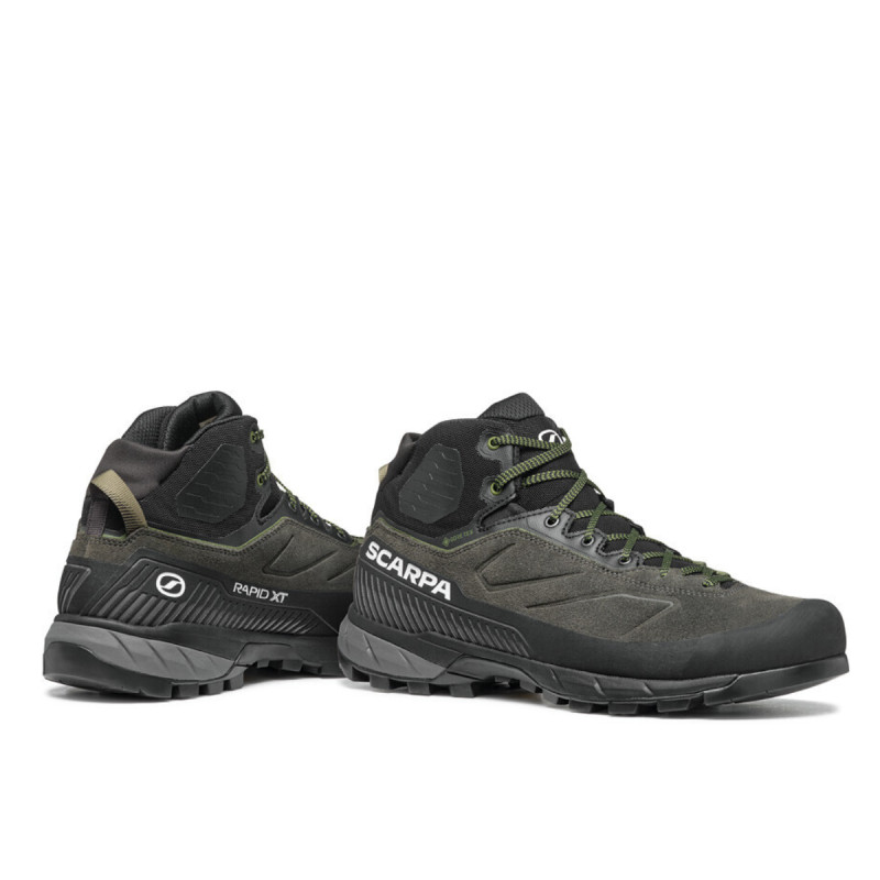 Pánske členkové topánky Scarpa RAPID XT MID GTX  - tmavo zelená