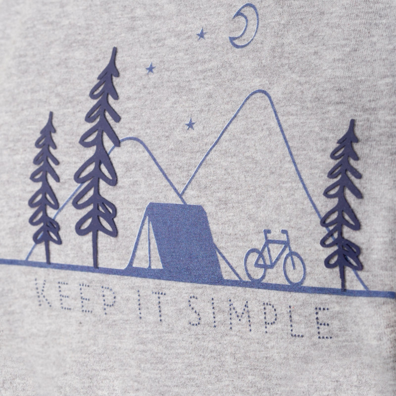 Dámske tričko Almgwand MERSCHENALM  - svetlo šedá