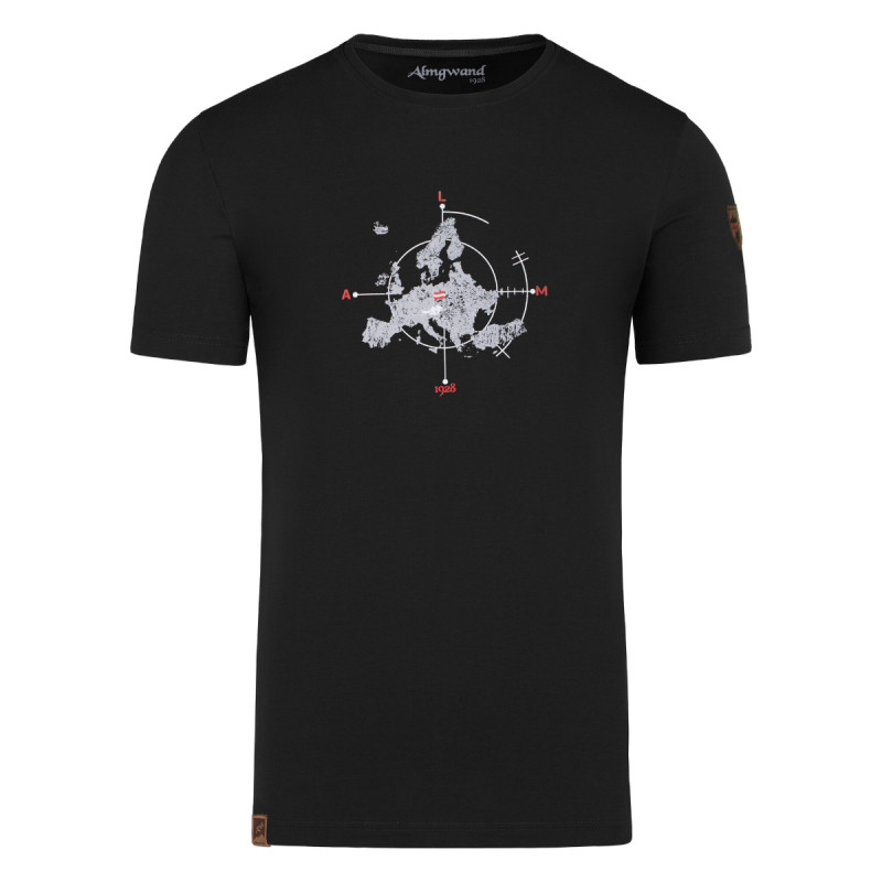 Pánské tričko Almgwand OBERSEEALM  - černá