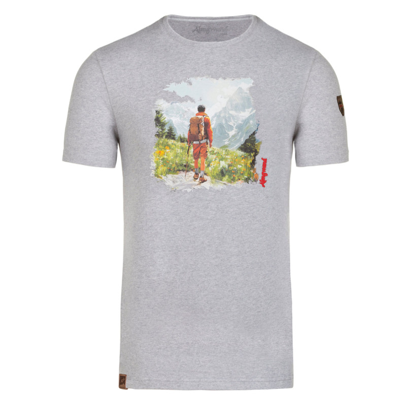 Pánské tričko Almgwand OCHSENKARALM  - šedá