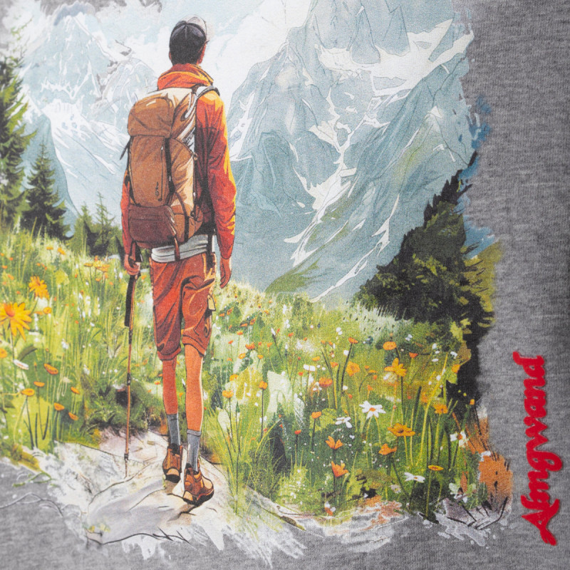 Pánské tričko Almgwand OCHSENKARALM  - šedá