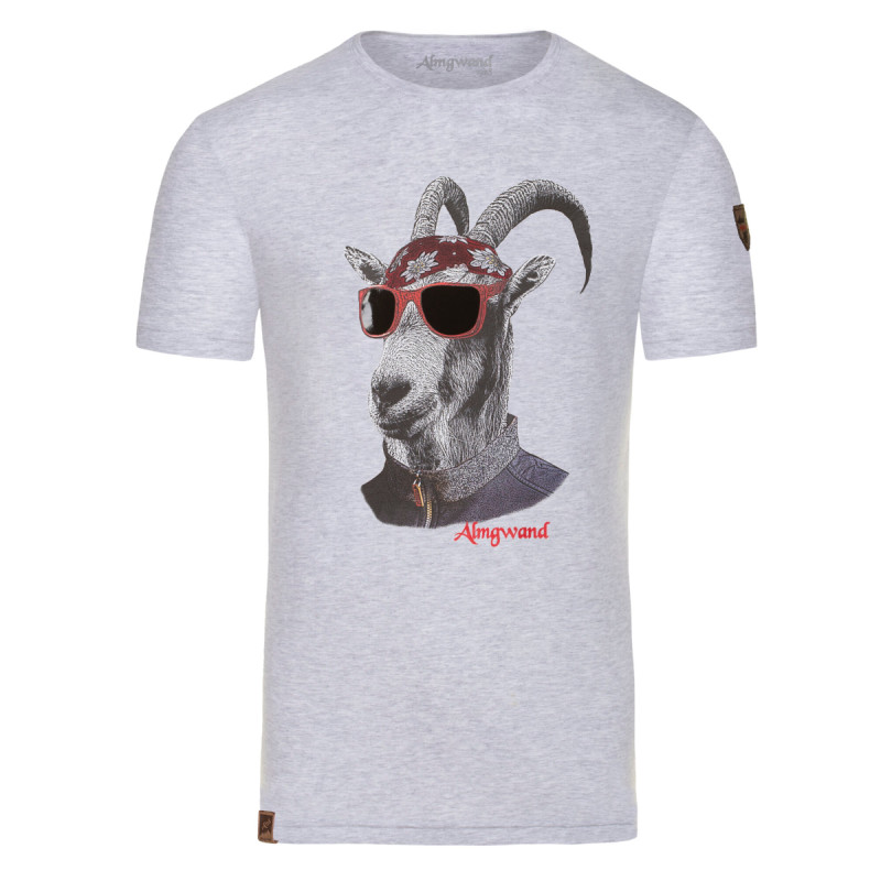 Pánské tričko Almgwand OISBERGALM  - světle šedá