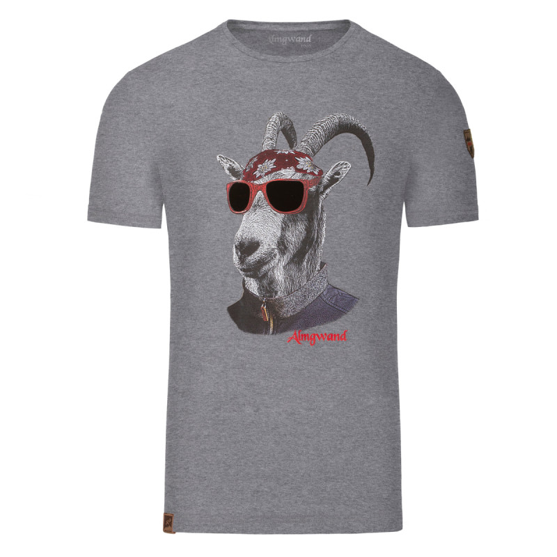 Pánské tričko Almgwand OISBERGALM  - tmavě šedá