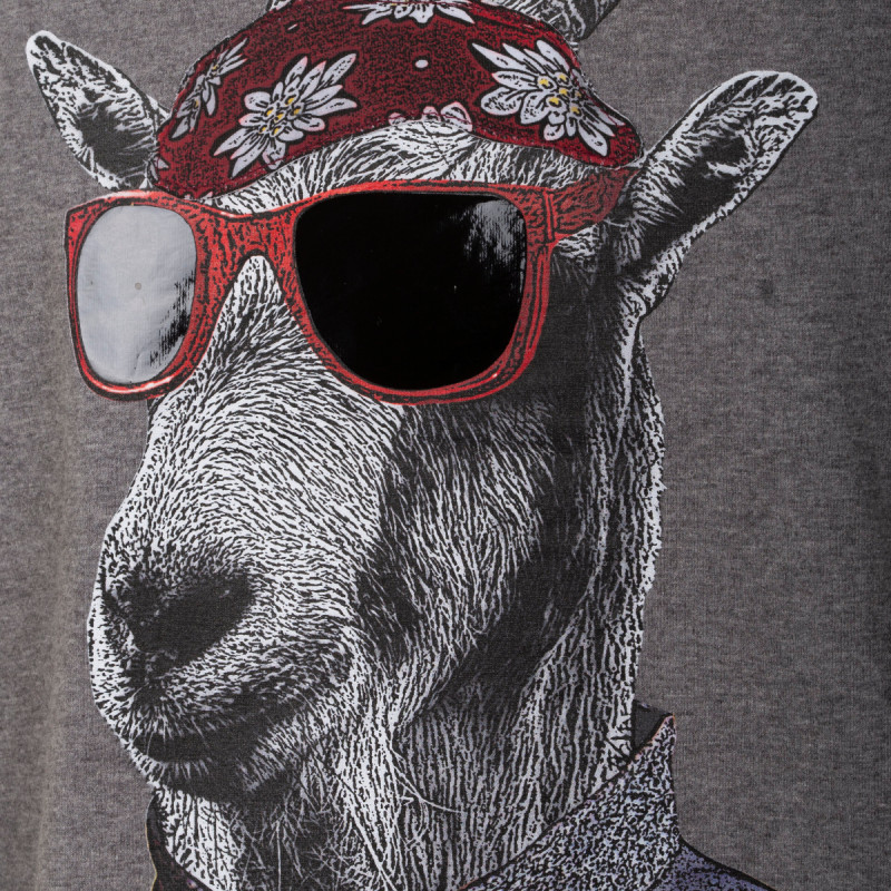 Pánské tričko Almgwand OISBERGALM  - tmavě šedá