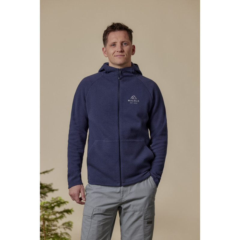 Pánska mikina Maloja PIETROM.  - tmavo modrá