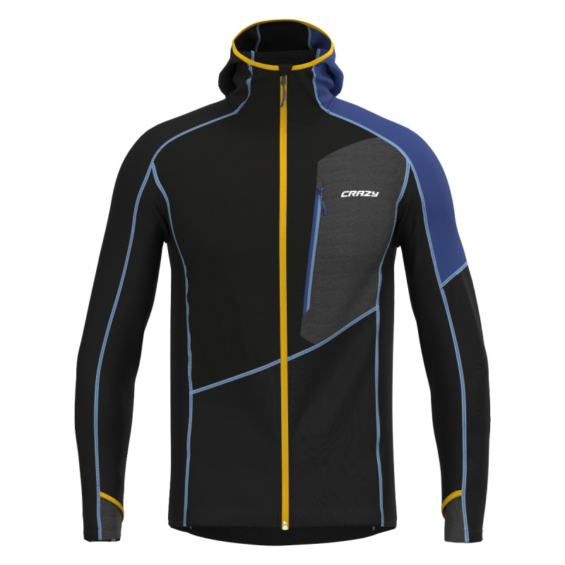 Pánska mikina Crazy TRAVERSE  - čierna