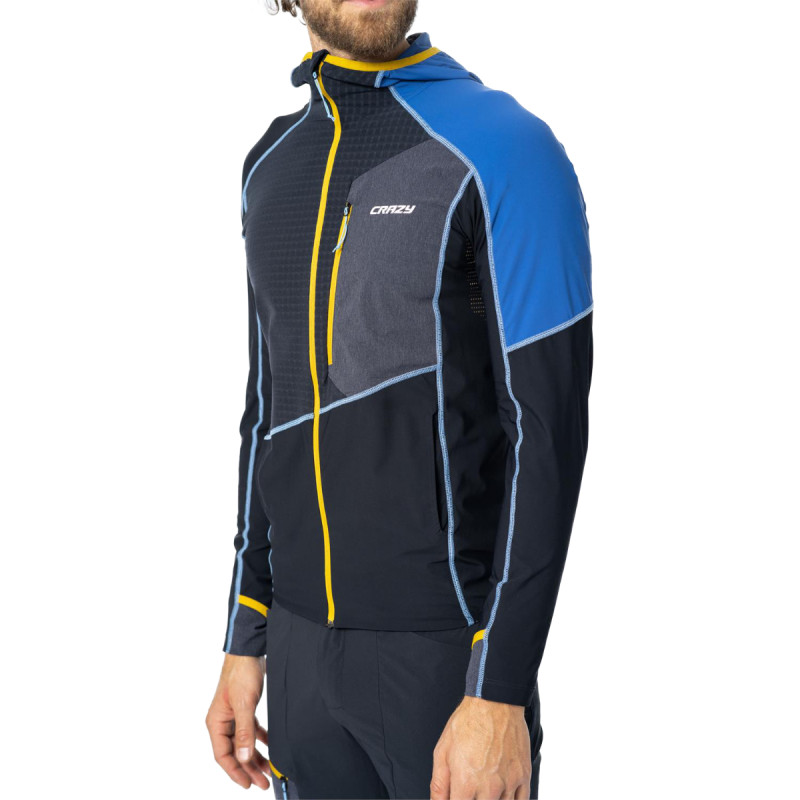 Pánska mikina Crazy TRAVERSE  - čierna