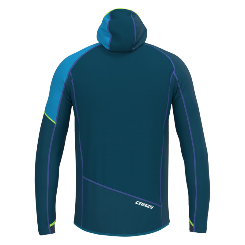 Pánska mikina Crazy TRAVERSE  - petrolejová