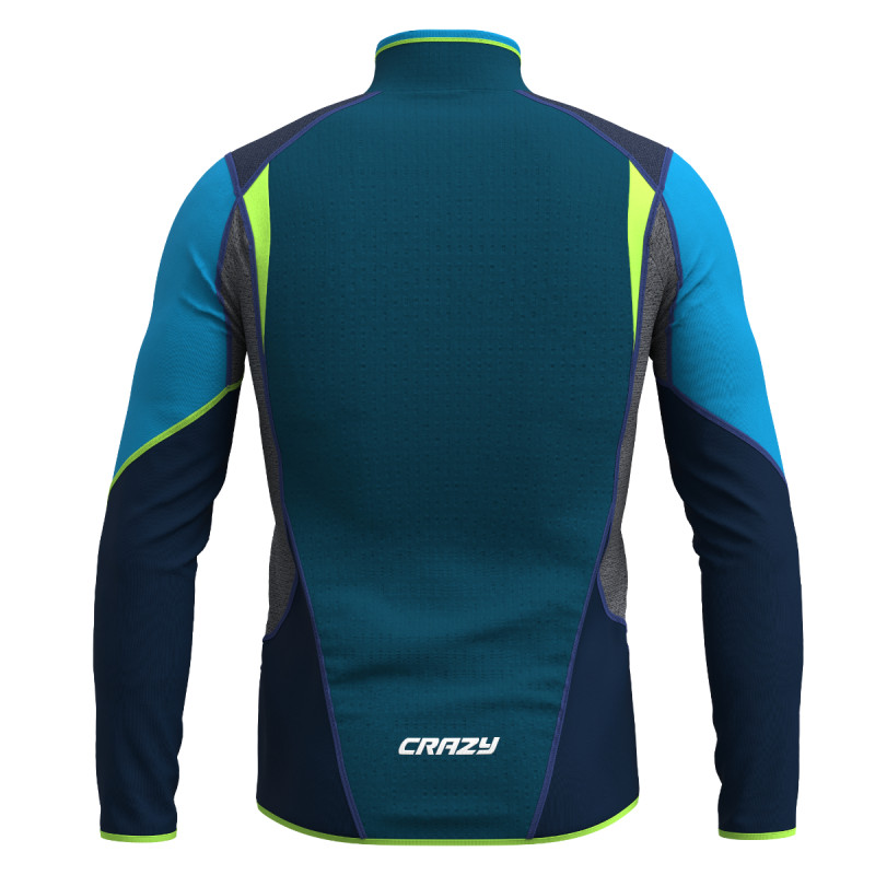 Pánska mikina Crazy VIPER  - petrolejová