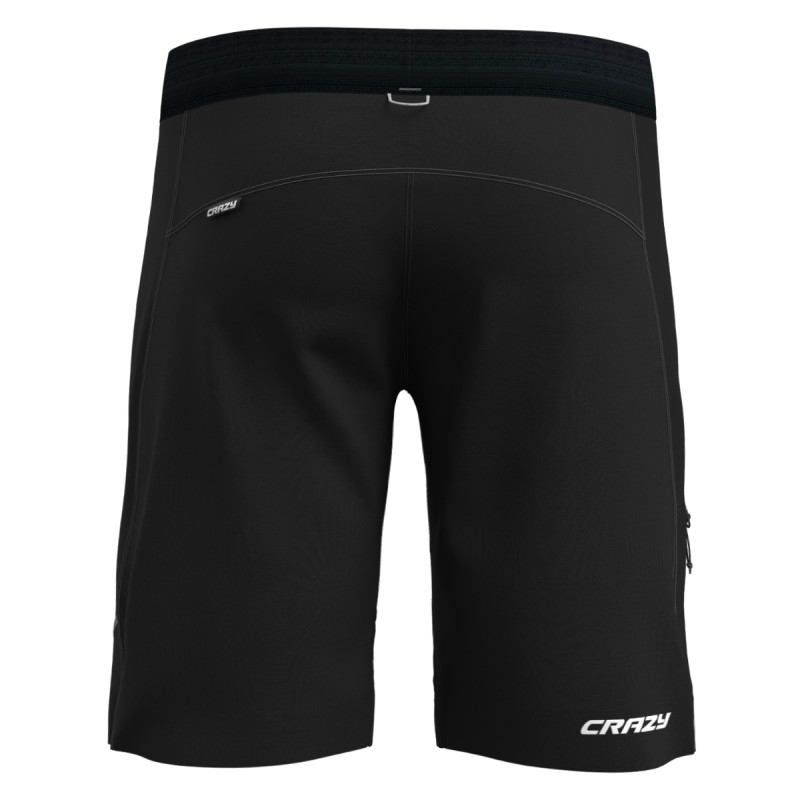 Pánske turistické kraťasy Crazy ACCELERATION  - čierna