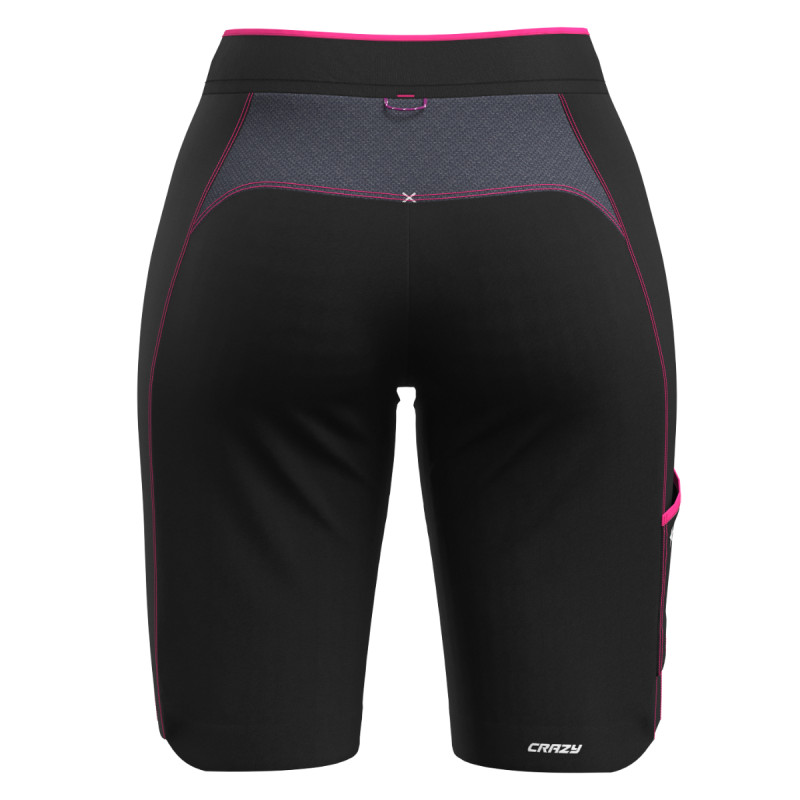 Dámské turistické kraťasy Crazy ALPINSTAR  - černá