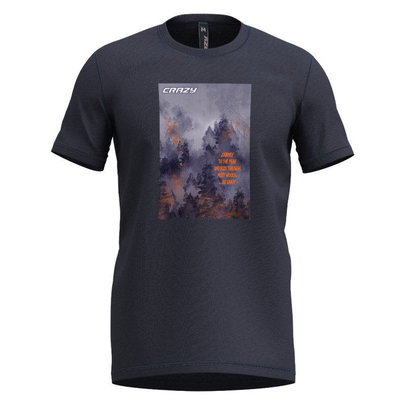 Pánske tričko Crazy JOKER  - tmavo modrá